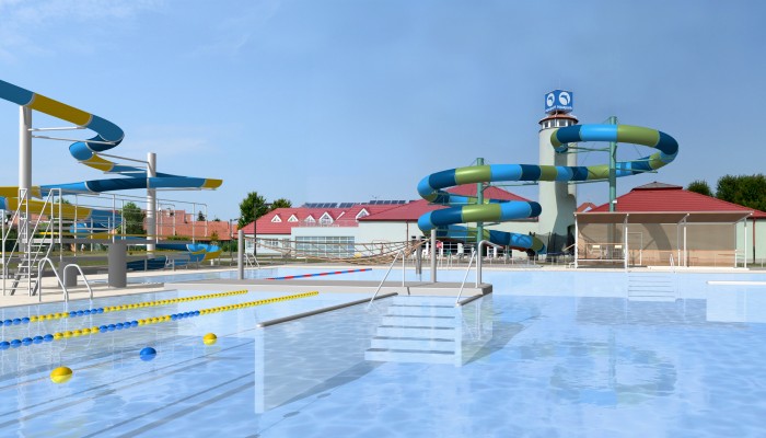 CPA Delfín Uherský Brod - venkovní bazény