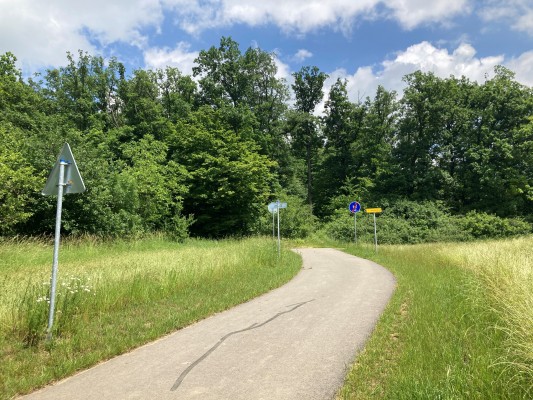 Po realizaci část na hranici k.ú. Prakšice