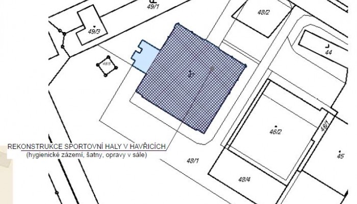 Rekonstrukce části prostor sportovní haly Havřice pro SPŠOA Uherský Brod - záměr č. 264