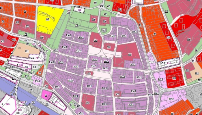 Územní plán - návrh nového územního plánu města