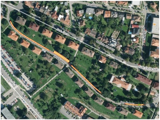 Parkování v ulici Jana Švermy - záměr č. 239