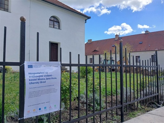 Hospodaření se srážkovými vodami - kostel Mistra Jana Husa - záměr. č 306