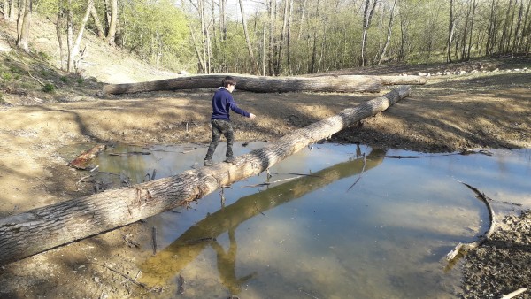 Krajinné úpravy údolnice potoka Hořenůšek - Újezdec u Luhačovic
