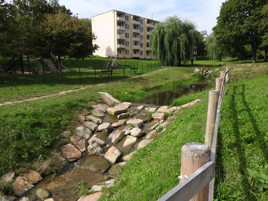 Vinohradský potok po realizaci